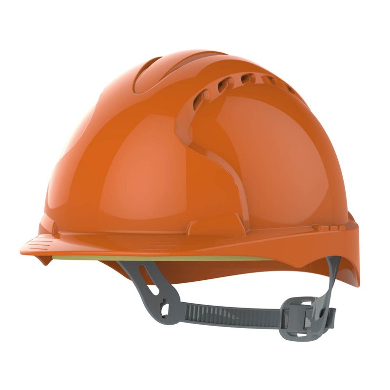 Jsp Evo2 Adjustable Safety Helmet In Orange Hdpe