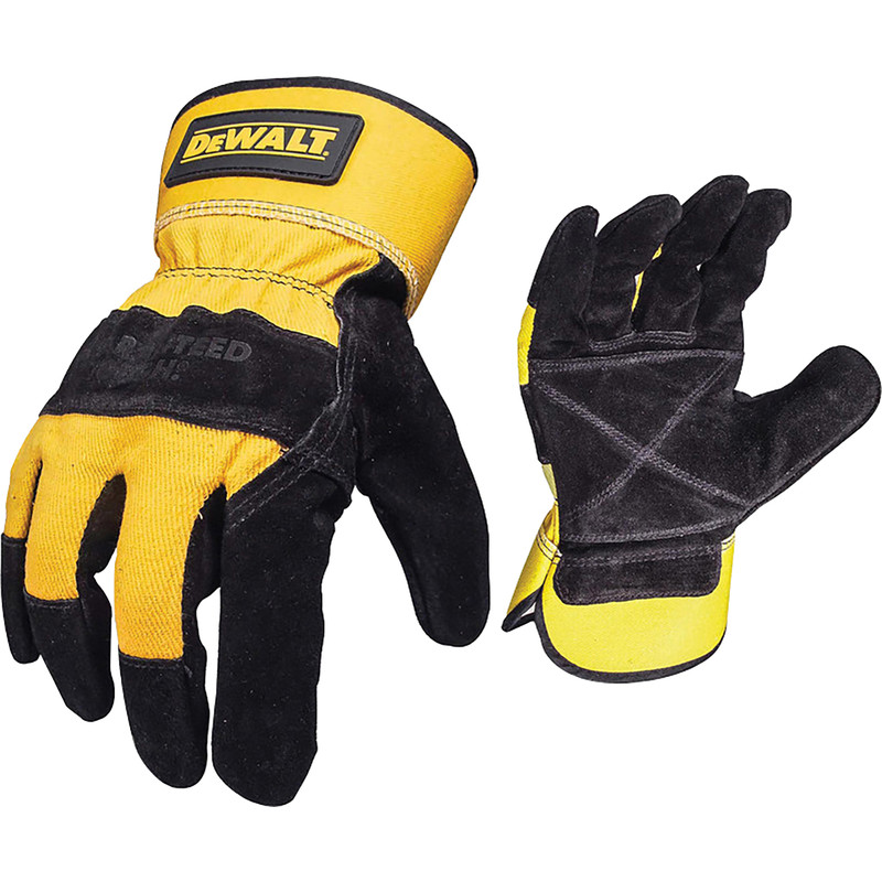 Dewalt Rigger Gloves In Rubber Black/Yellow
